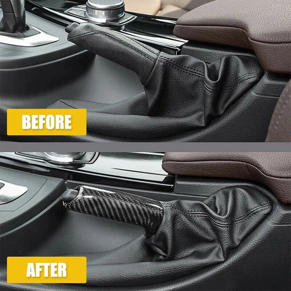 Carbon Fiber Handbrake Handle Cover for BMW
