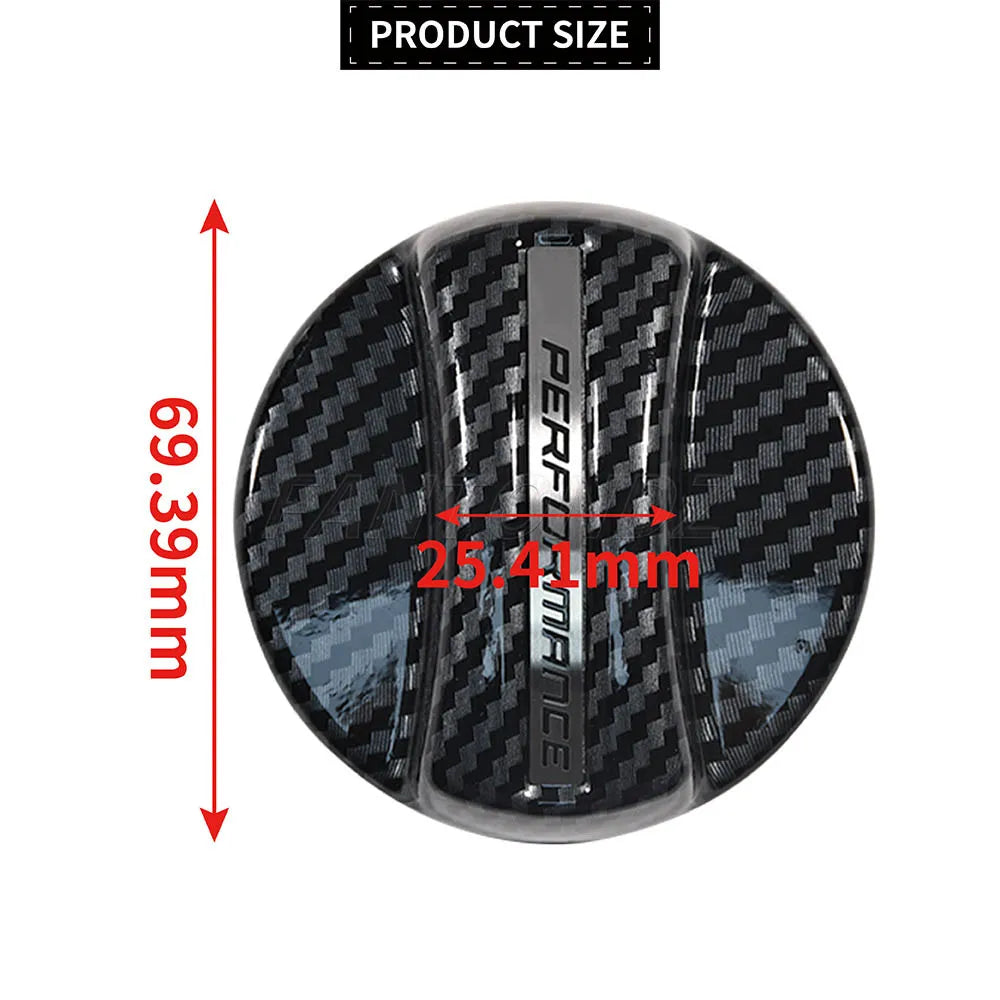 Carbon Fiber Fuel Cap Trim For BMW