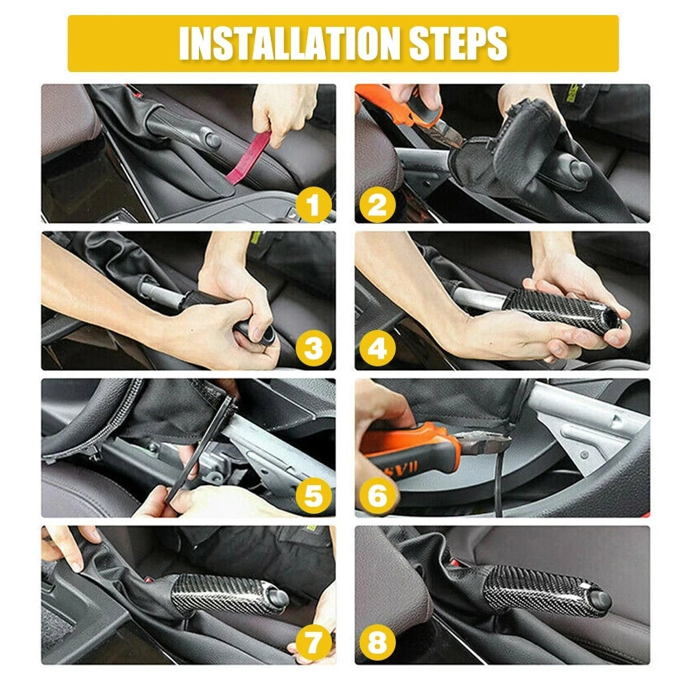 Carbon Fiber Handbrake Handle Cover for BMW