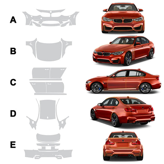 Pre-Cut Paint Protection Film for BMW M3 Sedan CS F80 2014-2019