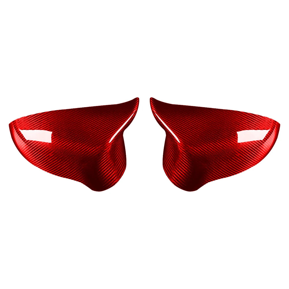 100% Real Dry Carbon Fiber Rearview Mirror Cover Panel For BMW