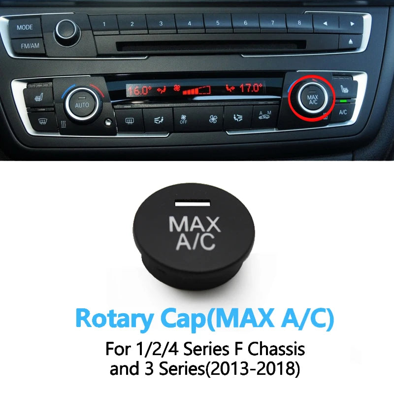Dashboard Air Condition AC Button Key Cap Repair Kit for BMW