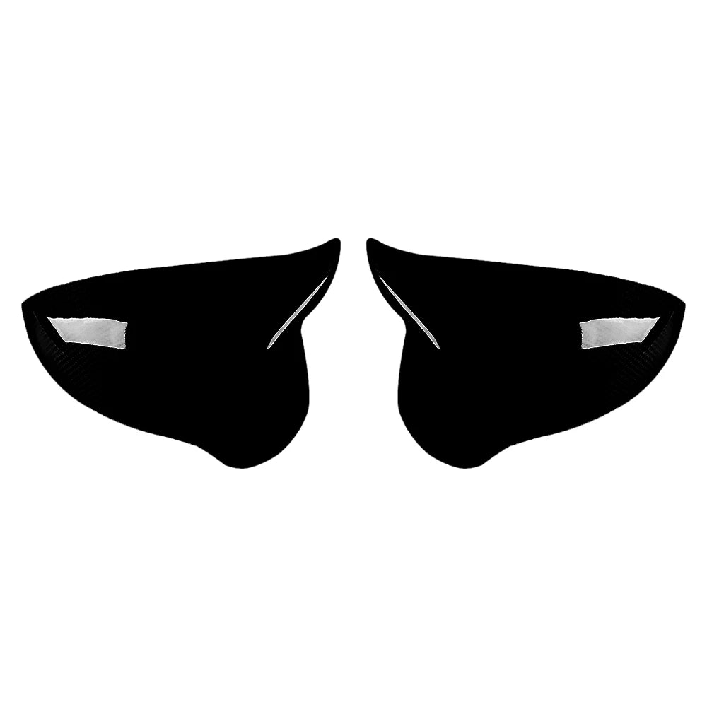 100% Real Dry Carbon Fiber Rearview Mirror Cover Panel For BMW