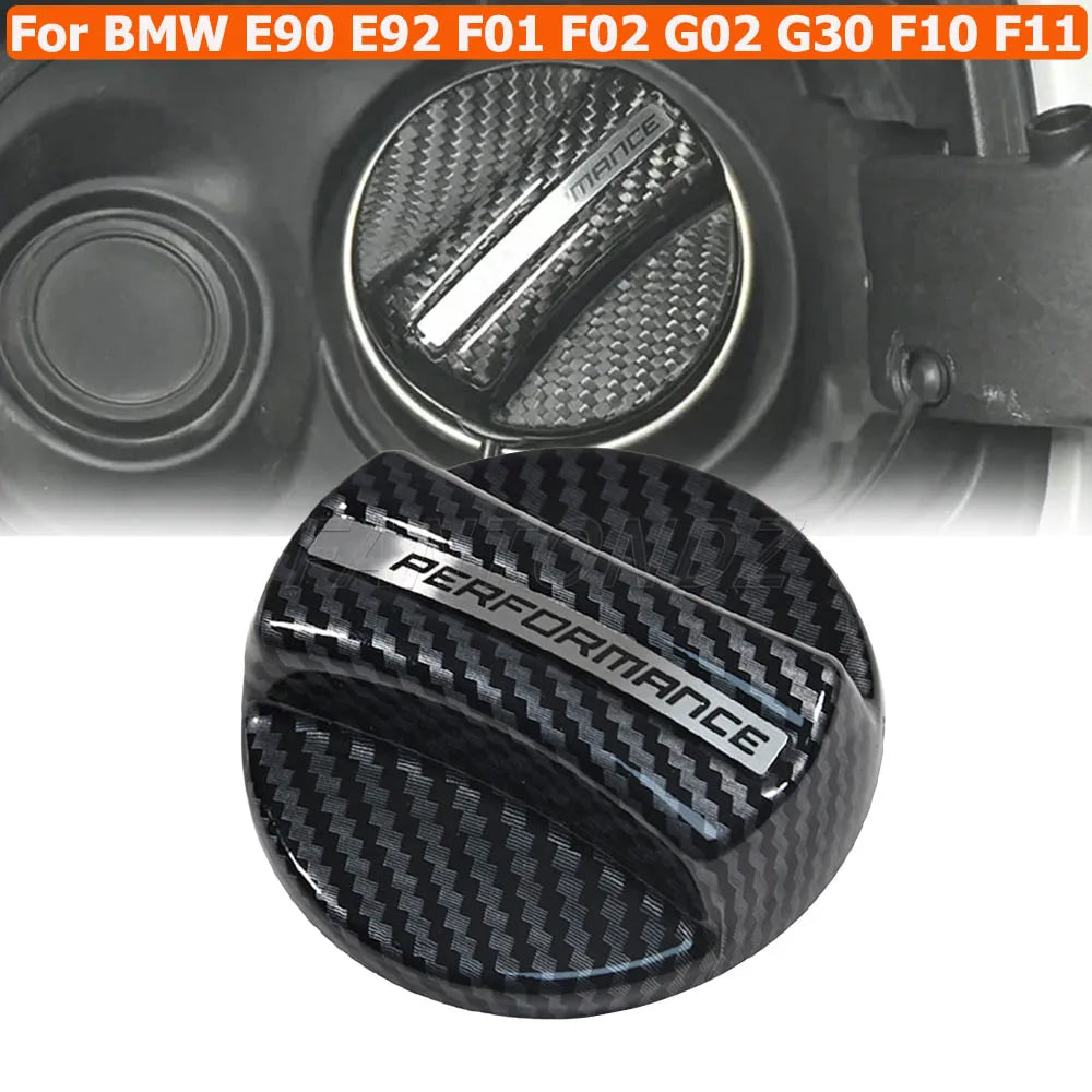 Carbon Fiber Fuel Cap Trim For BMW