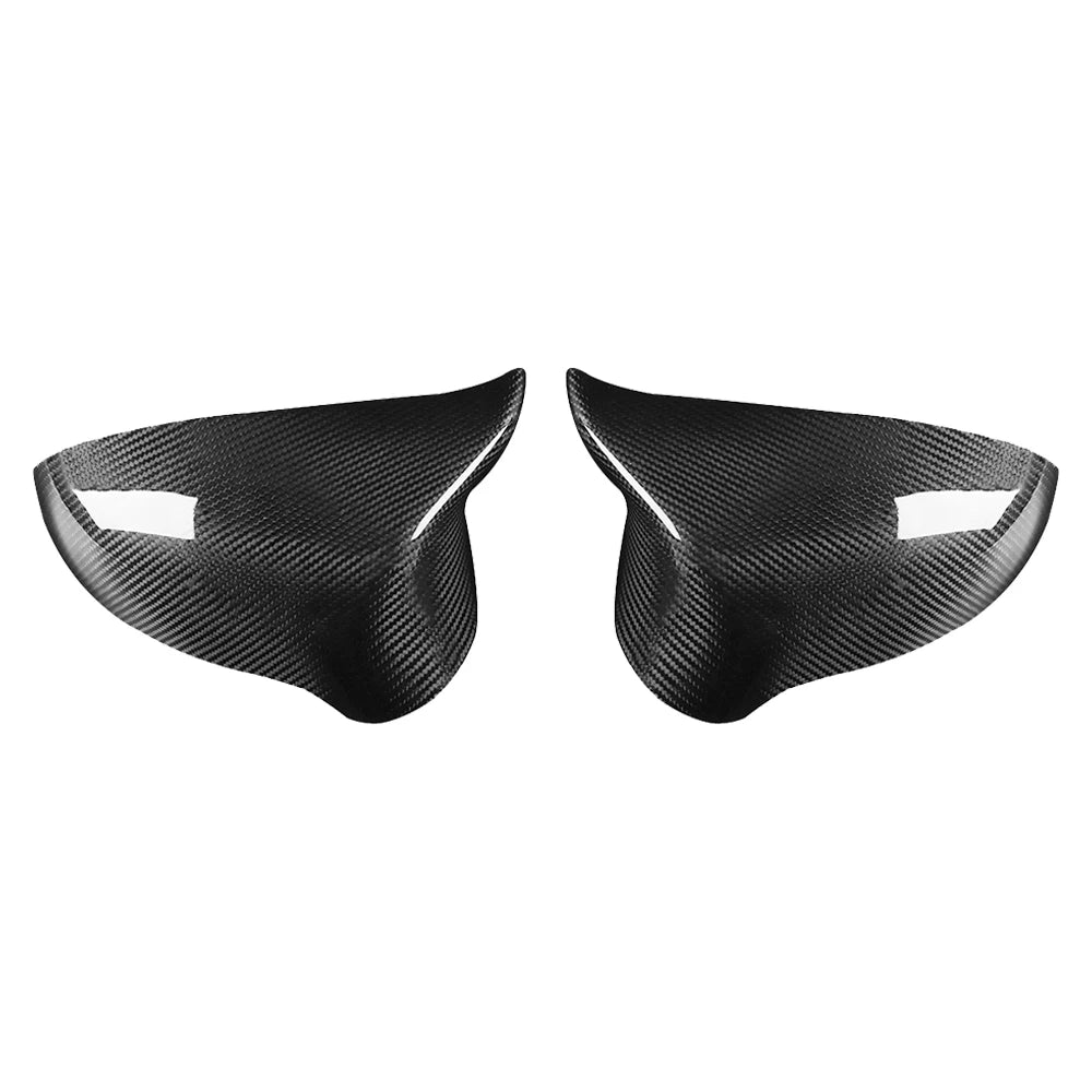 100% Real Dry Carbon Fiber Rearview Mirror Cover Panel For BMW
